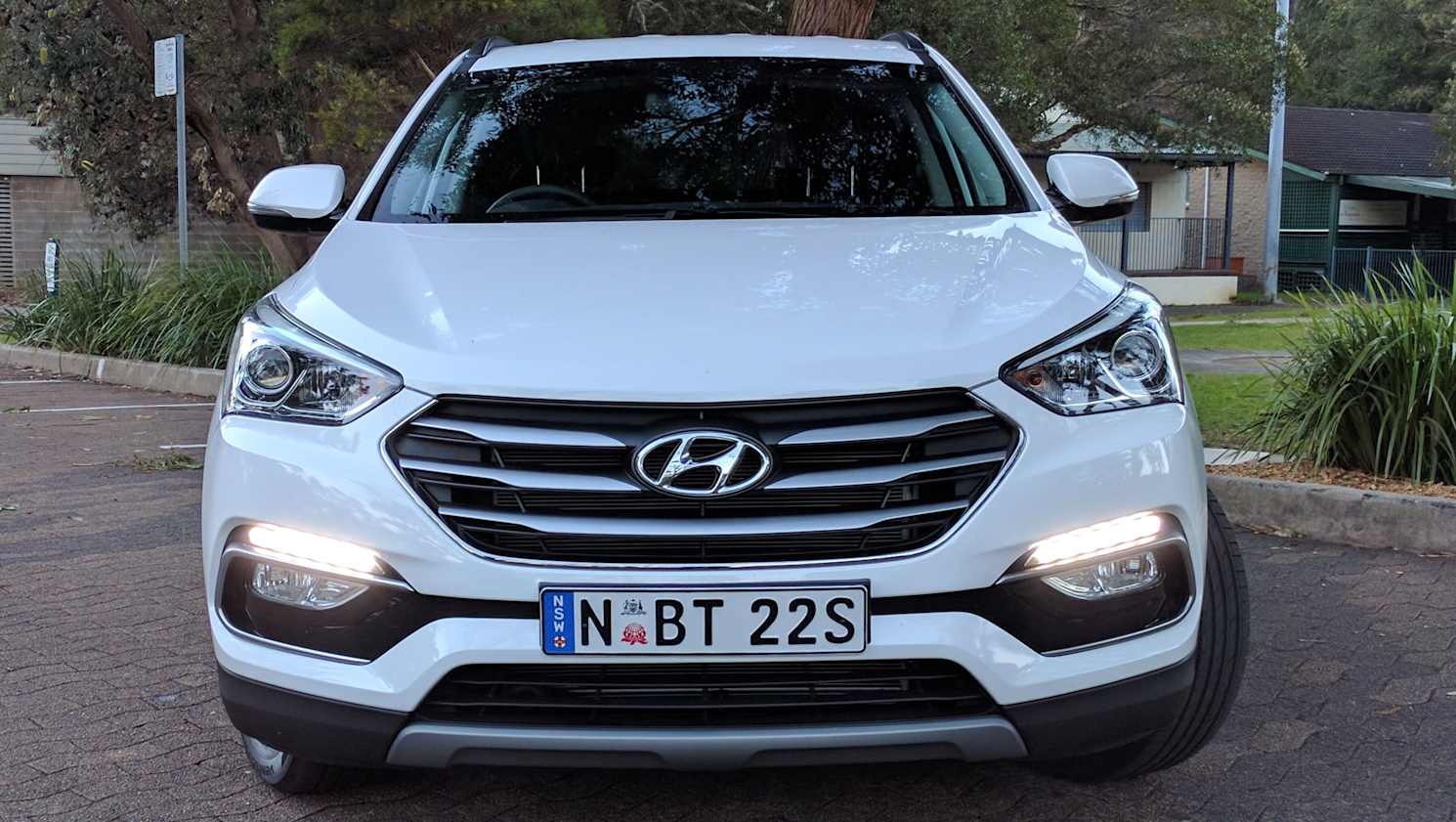 The Santa Fe Active X is a good looking car.